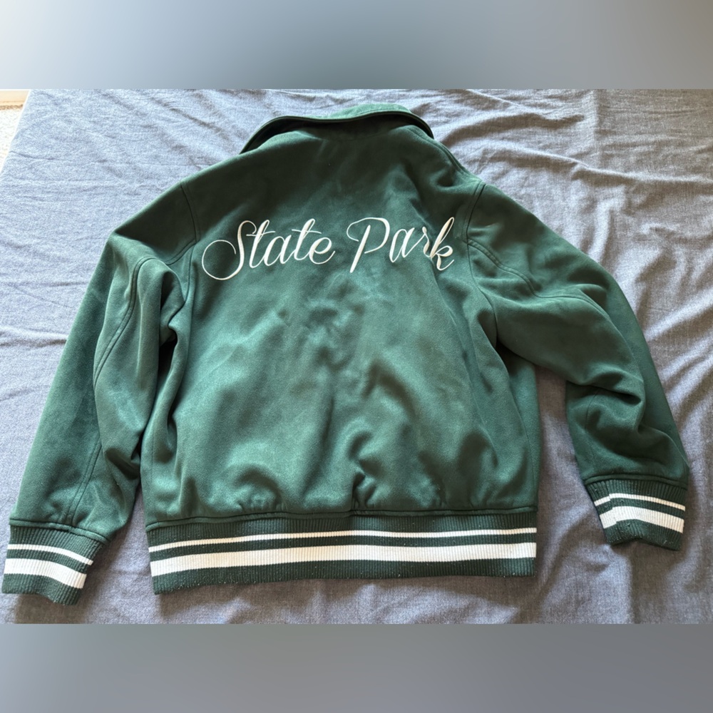 Zara Green Varsity Jacket